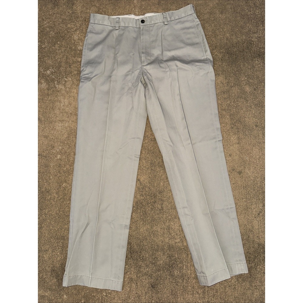 Brooks Brothers Pants Mens 33x30  Khaki Clark Advantage Chino Pleated  Slacks